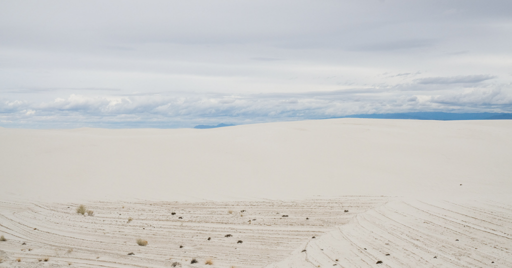 Sand dunes at White Sands National Park