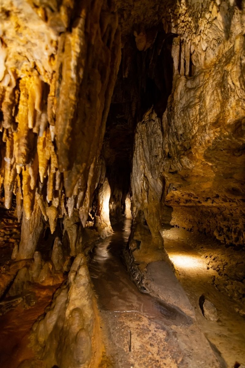 Inside Cave of the Mounds