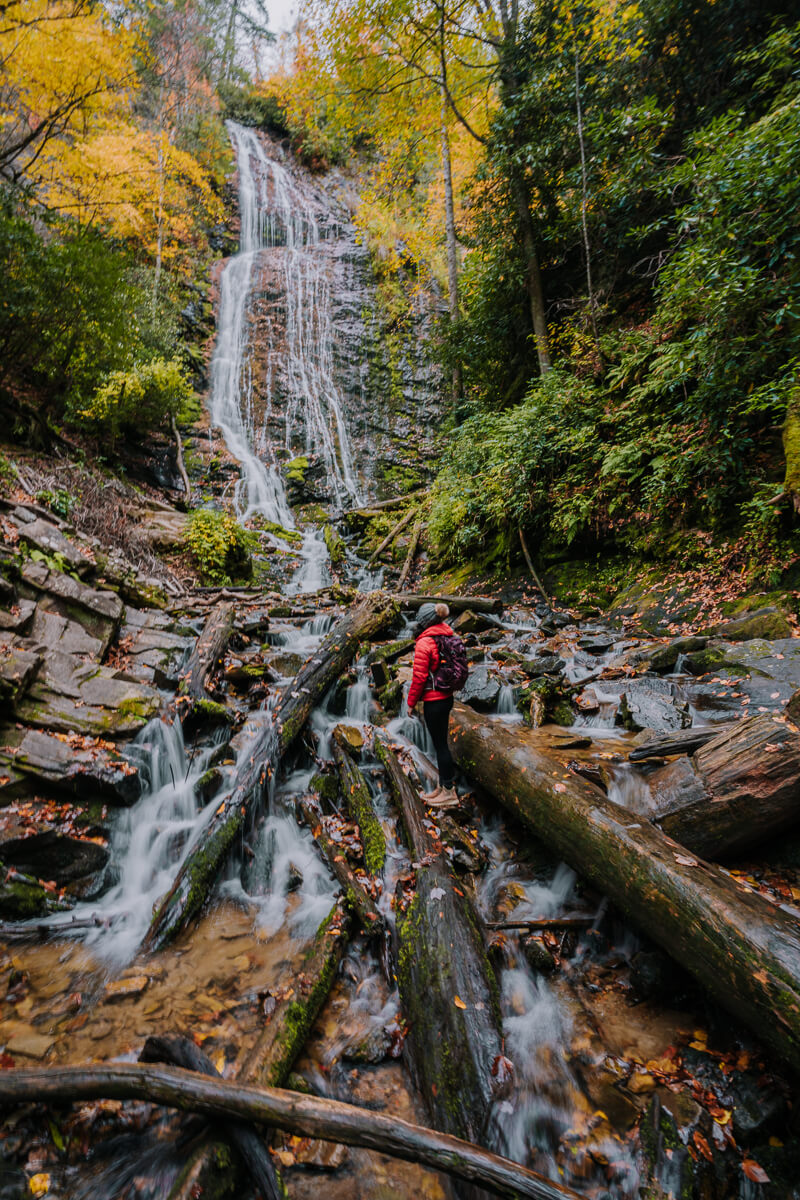 Hike To Paradise Falls in North Carolina, A Beautiful Waterfall