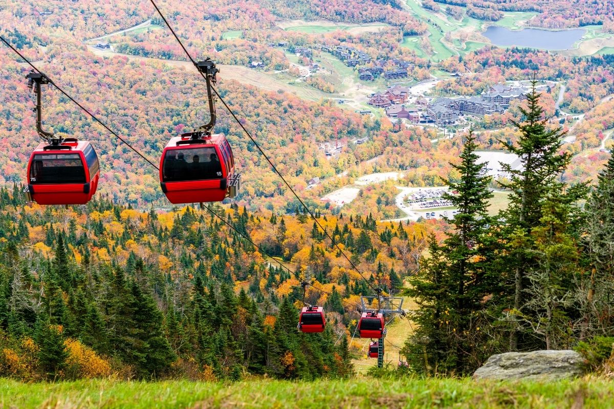 Gondolas at Stowe Mountain Resort