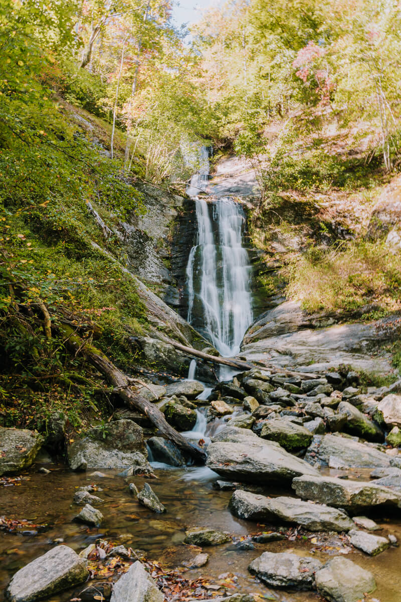 View from the base of Toms Creek Falls