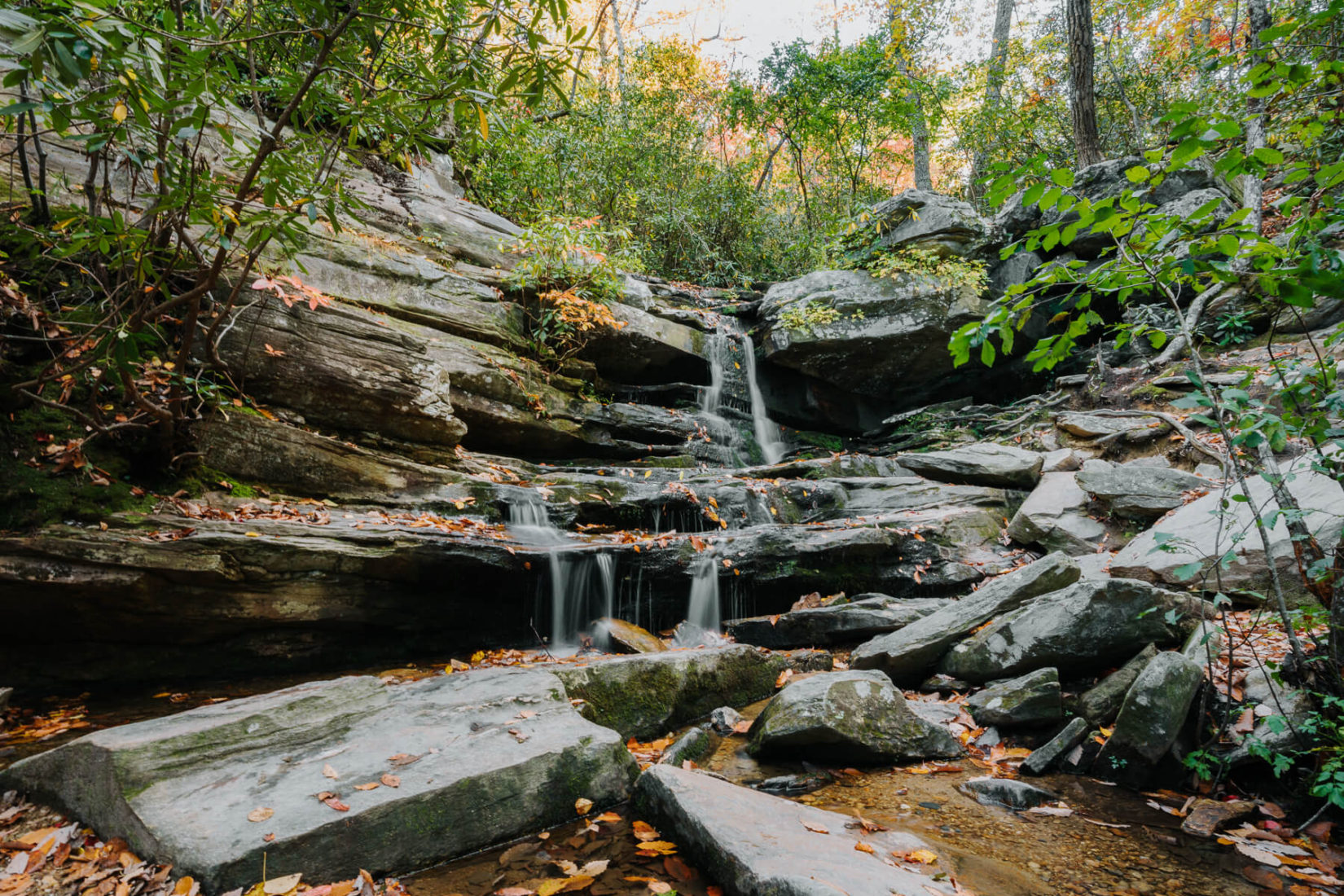 Hidden Falls at Hanging Rock State Park