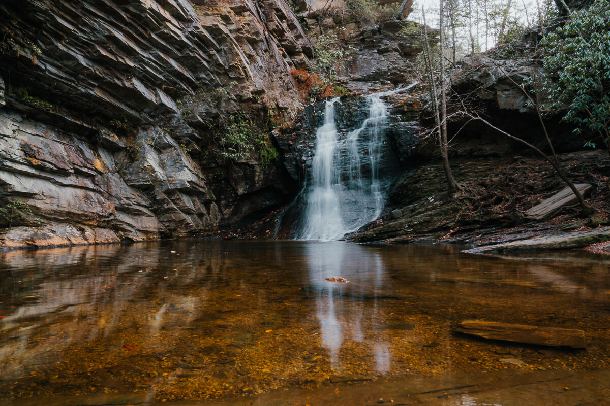 Lower Cascades Falls at Hanging Rock State Park